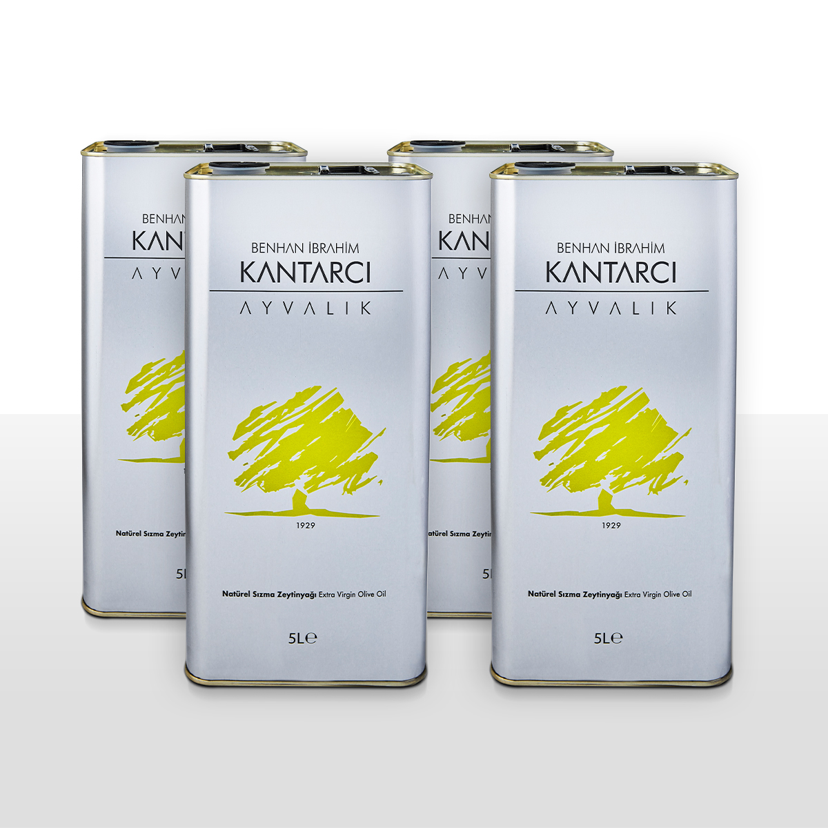 Natürel Sızma Zeytinyağı - Soğuk Sıkım, Olgun Hasat (2024-2025) 4'lü Set