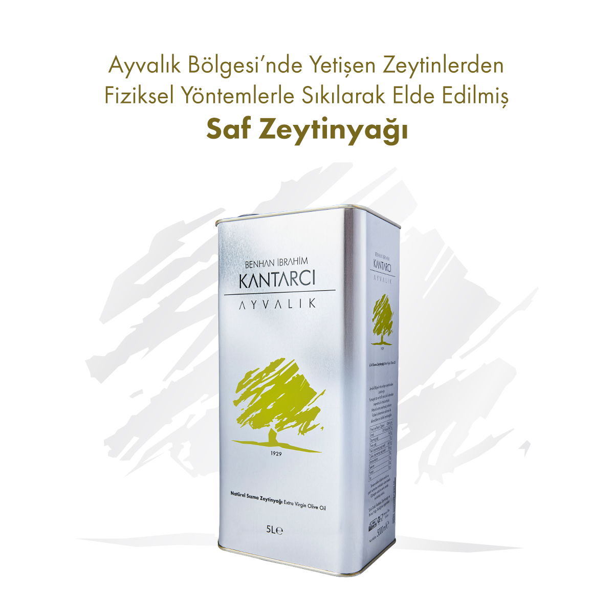 Natürel Sızma Zeytinyağı 5L - Soğuk Sıkım, Olgun Hasat (2025-2026)